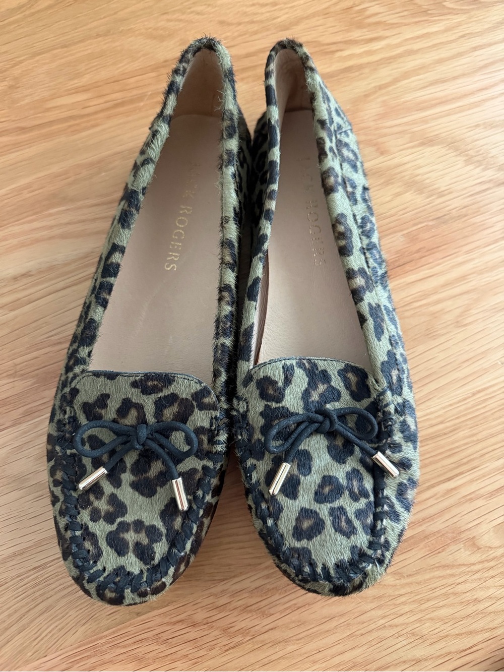 Jack Rogers Leopard Print Calf Hair Loafers Moccasins Women’s 8.5